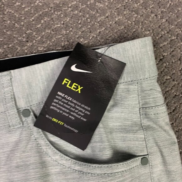 Nike Flex 5 Pocket Slim Fit Golf Pants Men's 38 x 32 Clay Green 891924 365 - Picture 3 of 16